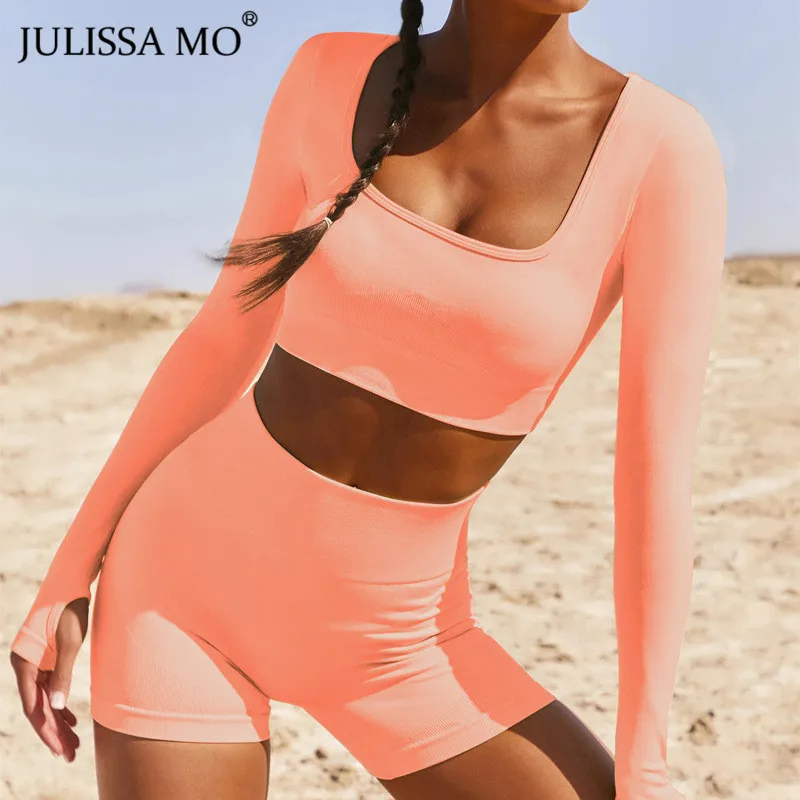 Женский спортивный костюм JULISSA MO летний хлопковый комплект из двух предметов