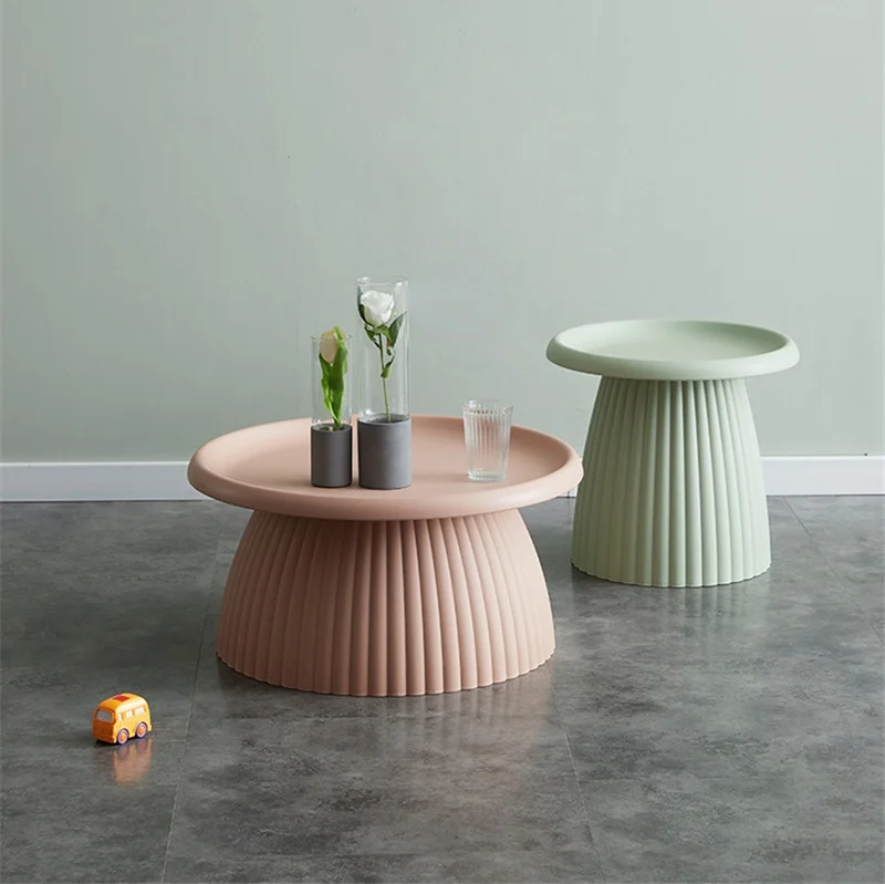 Round Tables Modern Minimalist Sofa Side Table Ins Personality Simple Home Living Room Balcony Outdoor Coffee |