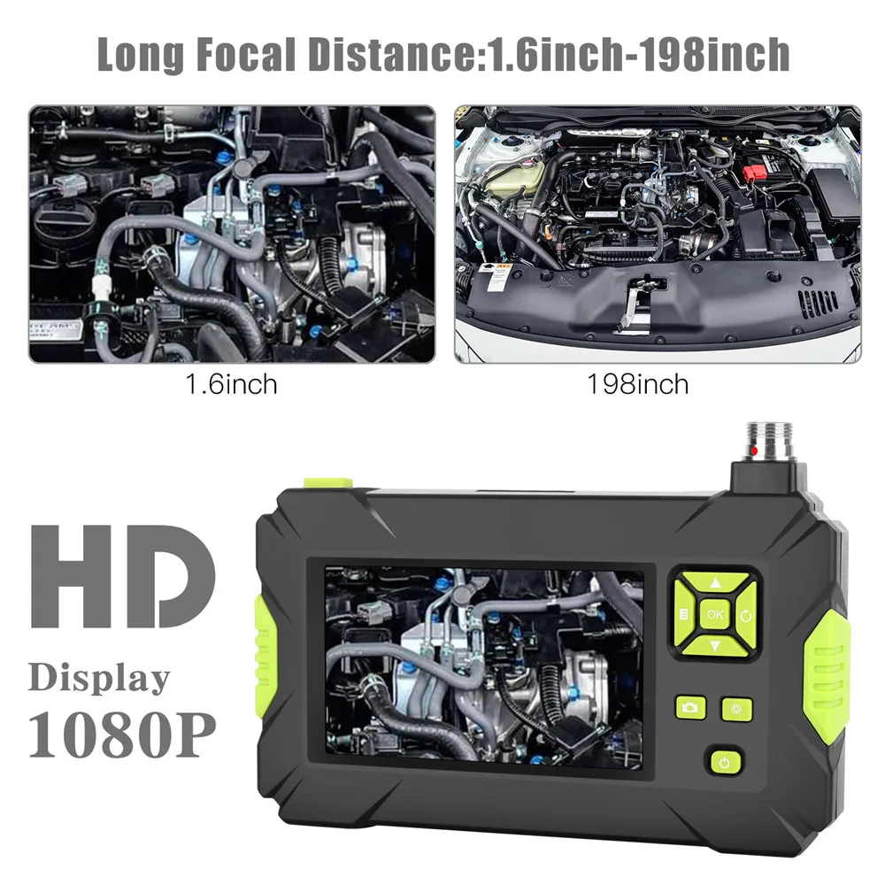 P30 Handhold Screen Endoscope Camera 5.5 8.0mm Waterproof Hard Cable 2600mAh 4.3'' LCD Monitor Borescopes Industrial |