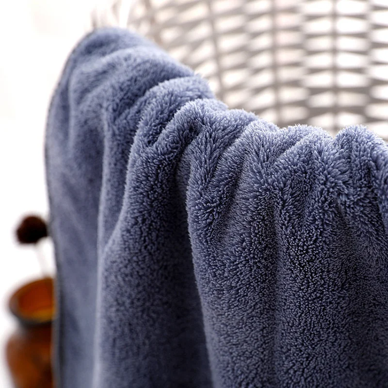 Super Absorbent Coral Fleece Towel Two-piece Sets Adult Children Soft Towels Bathroom Quick-drying Bath | Дом и сад