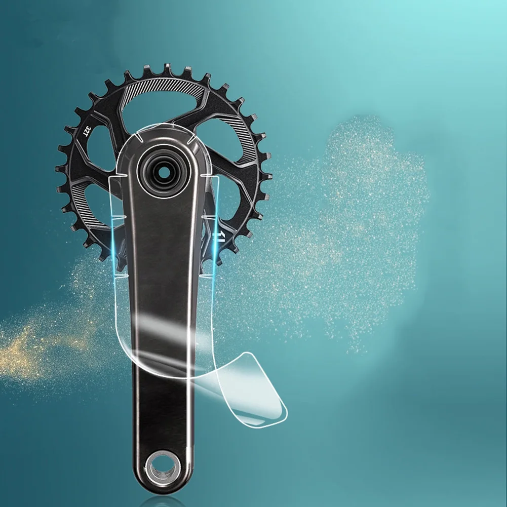 Протектор для велосипеда наклейки кривошипа горного клейкая TPH-пленка Защитная