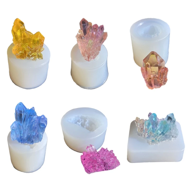 

Simulation Original Stone Crystal Cluster Epoxy Resin Mold Silicone Mould DIY Crafts Jewelry Pendant Making Tools