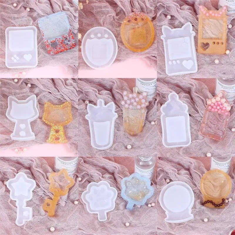 9 видов стилей смолы шейкер формы набор игровых консолей бутылка кошачья лапа