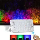 Светодиодный прожектор, уличный Точечный светильник, 50 Вт, настенный светильник, отражатель, IP65, водонепроницаемый светильник для сада, RGB, прожектор переменного тока 220 В