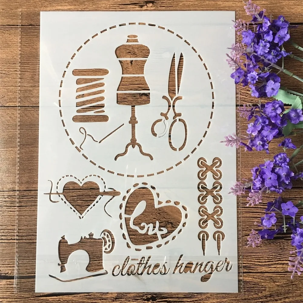 2 шт./лот A4 ножницы для швейной машины сделай сам слойные трафареты Рисование