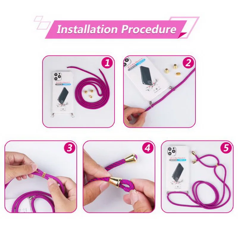 For OnePlus 10R 8T 9R ACE Liquid Silicone Lanyard Case For OnePlus 8 9 Pro With Neck Strap Crossbody Necklace Soft Cover