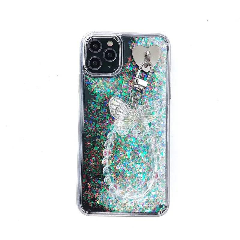 

Girl heart iPhone12 mobile phone case 11promax liquid SE quicksand shell 8/7P transparent XR suitable for Apple XS