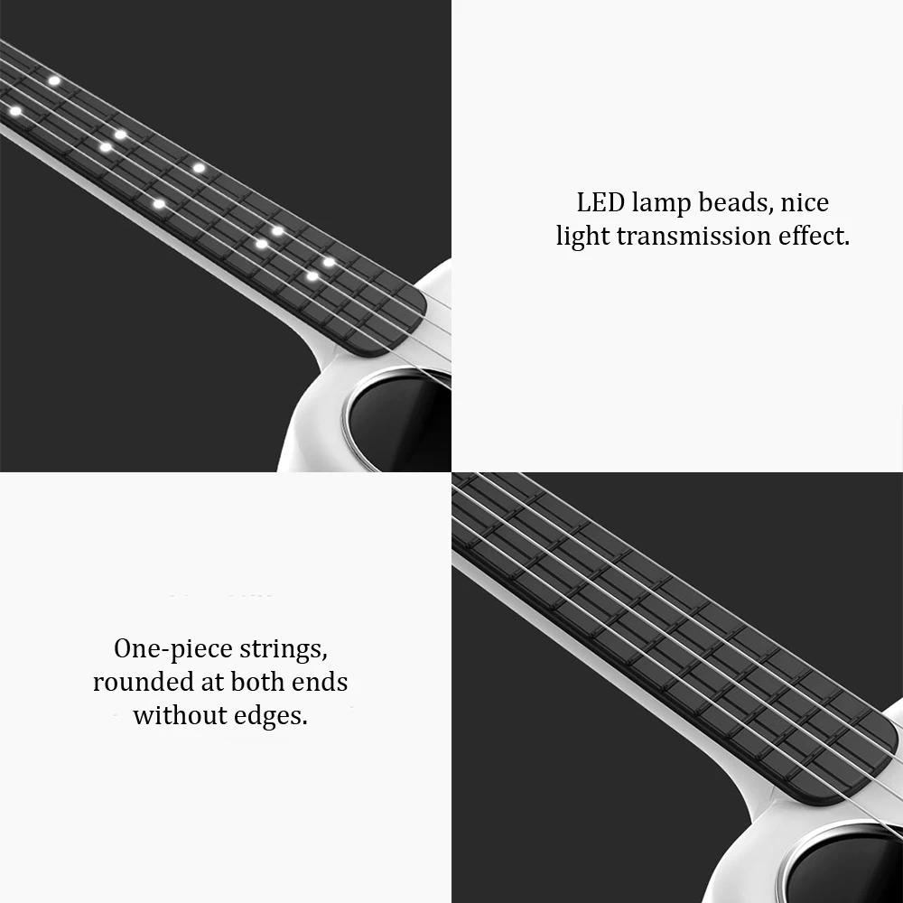 Смарт-Укулеле сопрано концерт 4.0 светодиодная лампа Bluetooth-совместимая укулеле 4