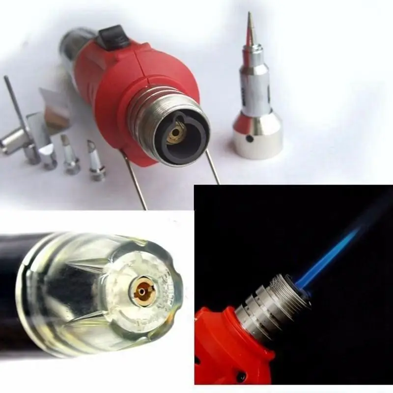 

New 10 in 1 Professional Butane Gas Soldering Iron Kit Cordless Welding Torch Solder Tool Kit