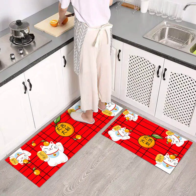 

Modern Bath Doormat Anti-slip Kitchen Mats for Floor Super Absorbent Floor Mat Bathroom Floor Mat In The Kitchen Home Decoration