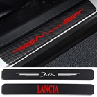 Стайлинг автомобиля углеродное волокно Защитная Наклейка на порог автомобиля Наклейка для Lancia Delta Musa Phedra ч Вояджер Ypsilon 843 846