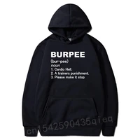 office burpee definition hoodies funny birthday gift for men streetwear loose long sleeve sweatshirt workout clothing coat