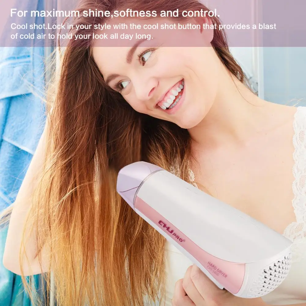 Hair Dryer Hot Cold Blow Air 2 in 1 Brush1600W Electric Heater Brus Multifunctional Styling Tools 100-240V | Бытовая техника