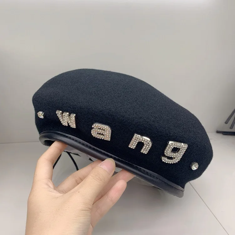 Новинка 2022 шерстяной берет женский Британский осенне-зимний Зимний с бутонами