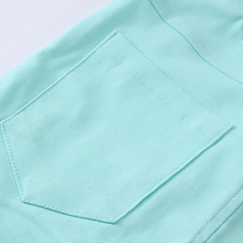 

2020 New Arrival Sale Kids Regular Bamboo Fiber Elastic Waist Solid Pencil Pants Spring And Autumn Thin Candy Girls Leggings