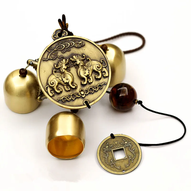 Античные Потрясающие медные колокольчики Музыка Ветра для сада активного отдыха