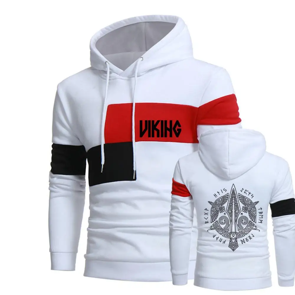 

Unisex Mens Odin Vikings Viking Berserker Spring Autumn Hoodies Print Hooded Leisure Tops Pure Cotton Pullover Sweatshirts