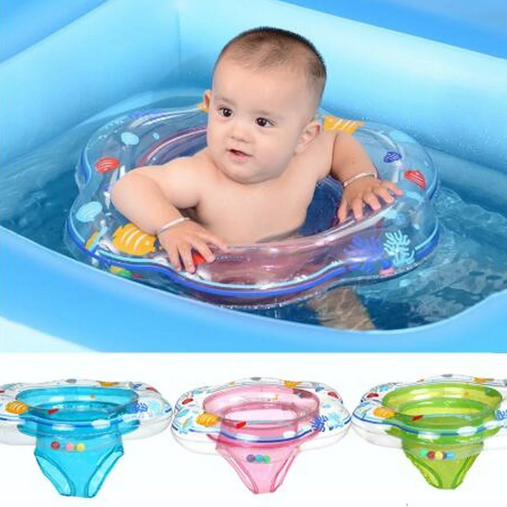 Baby Swimming Pool Neck Ring Tube Safety Infant Bathing Float Circle Kids Summer Swim Inflatable Water Floating Accessories