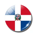 В Флаг Доминиканской Республики Сувенирный плоский магнит на холодильник Republica Dominicana доски магниты на холодильник Стекло Магнитный Стикеры