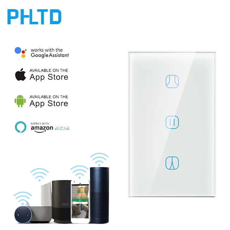 Умный переключатель для штор с Wi Fi обновленный Электрический роллер Smart Life