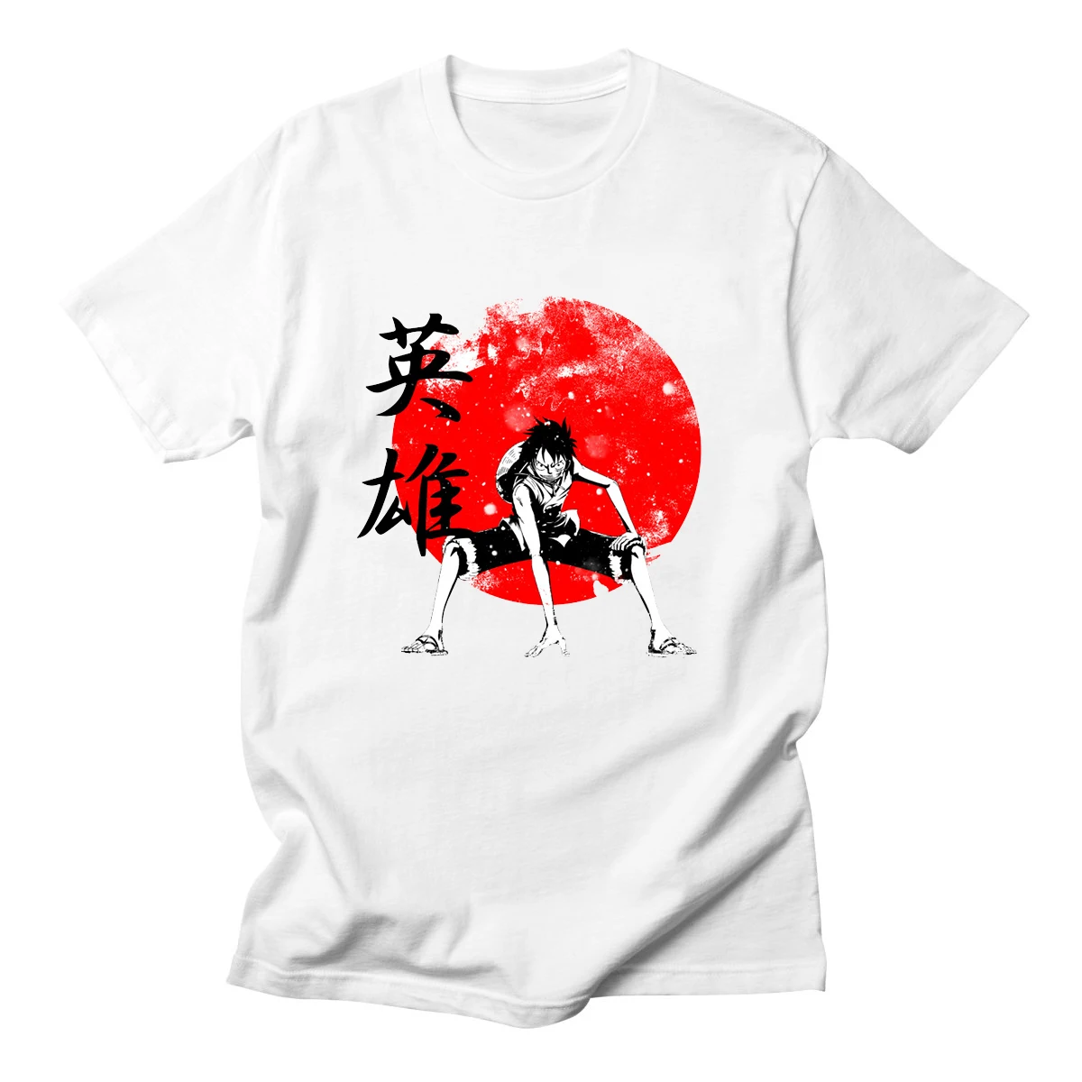 Забавные Луффи футболки мужские Аниме одна деталь футболка белый о образный