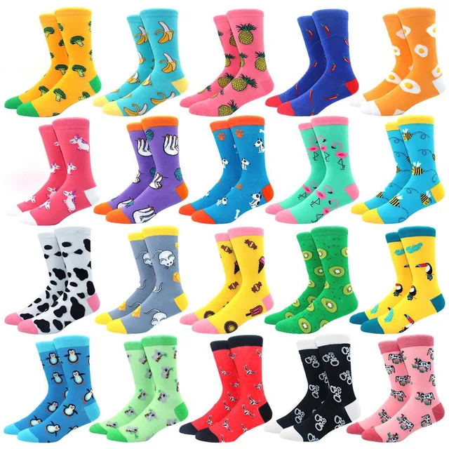 NEW Mens Cotton Blend Socks Animal Moustache Novelty Funny Sock SALE NEW Mens Cotton Blend Socks Animal Moustache Novelty Funny Sock SALE