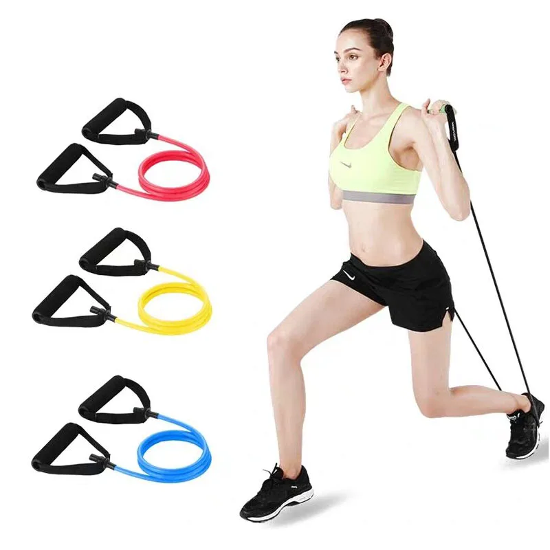 

Yoga Resistance Bands Tube Rubber Sport Chest Developer Fitness Pedal Exerciser Elastic Arm Door Holder Kep Strap Pull Rope