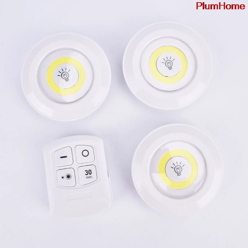 

LED Light Wireless Remote Control Night Light Super Bright Under Cabinet Light