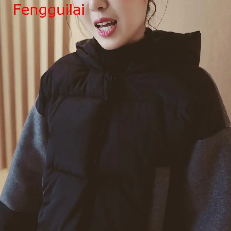 Осенне-зимние стандартные пальто из хлопка свободная верхняя одежда для зимних