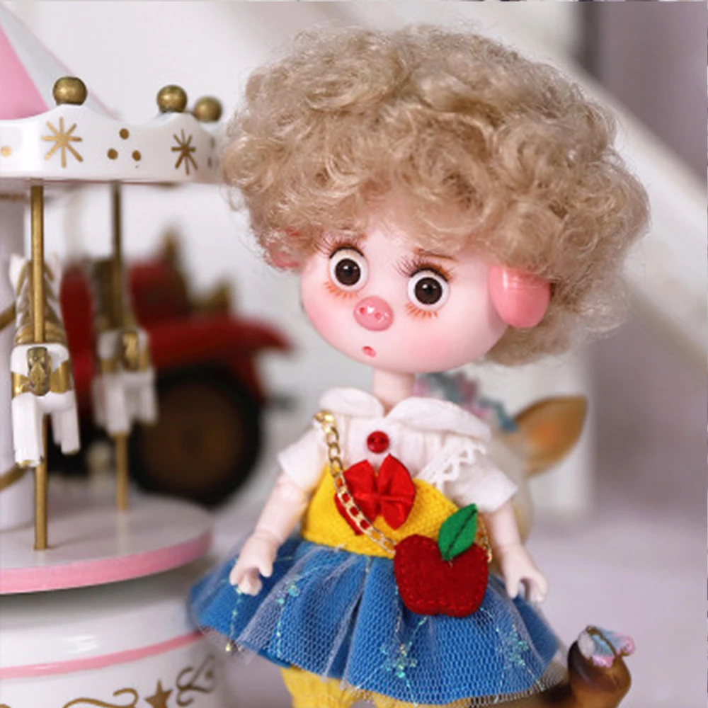 1/12 BJD куклы 26 шарнирных суставов тела 15 см мини кукла счастливая свинка ob11 DBS с