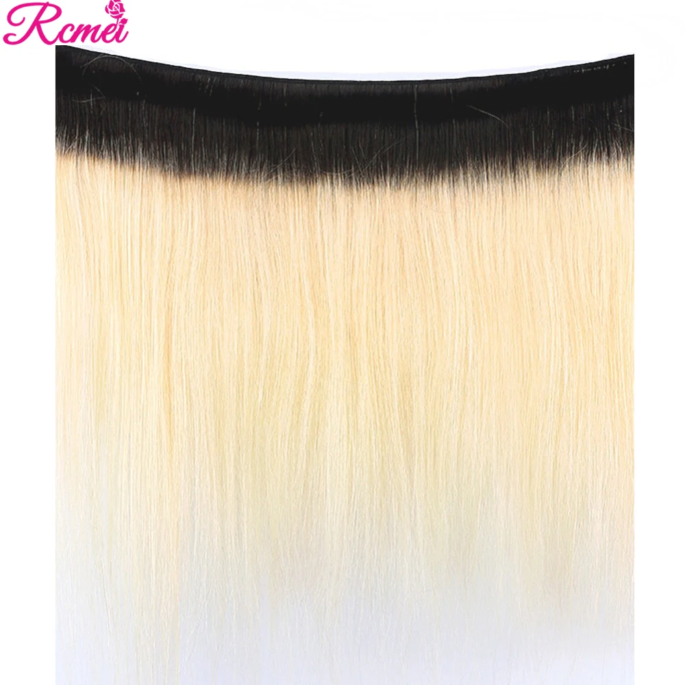 T1B/613 блонд пряди с фронтальной бразильской Прямой Реми натуральные кудрявые