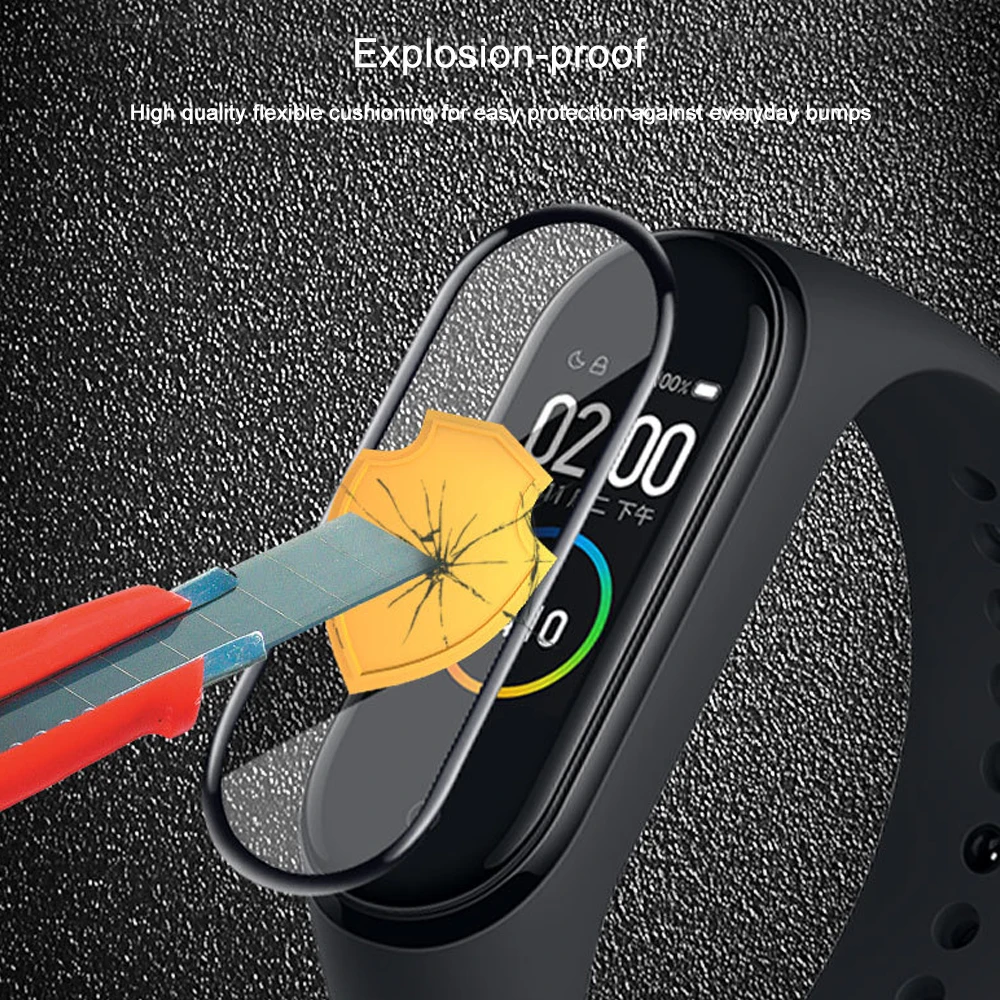 3D полное покрытие экрана протектор для Xiao mi Band 4 мягкое стекло защитная пленка