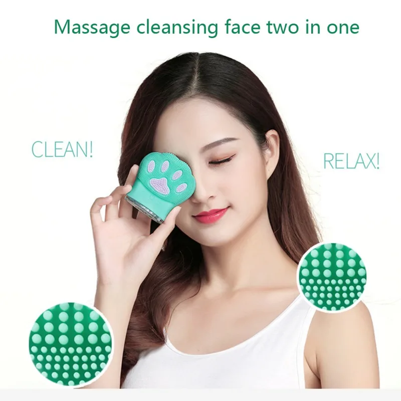 Face Cleaning Electric Facial Cleansing Brush Vibration Skin Remove Blackhead Pore Cleanser Waterproof Silicone Face care