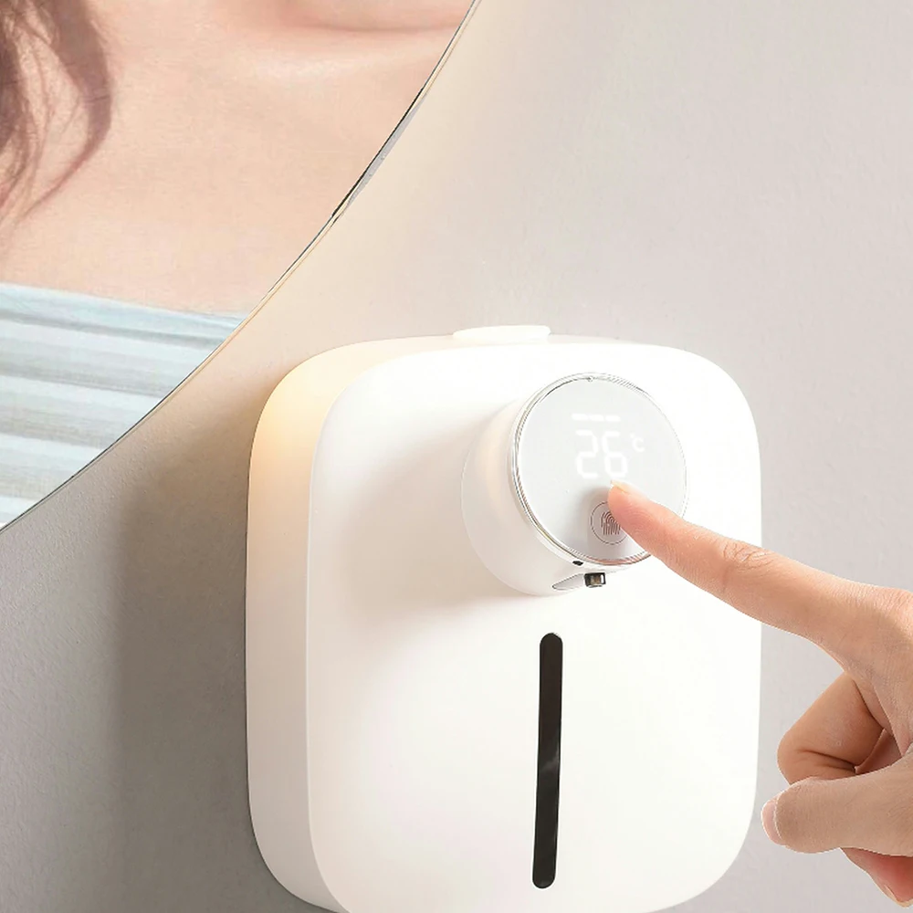 Настенный дозатор пенного мыла IPX4 2021 мл с USB-зарядкой | Электроника