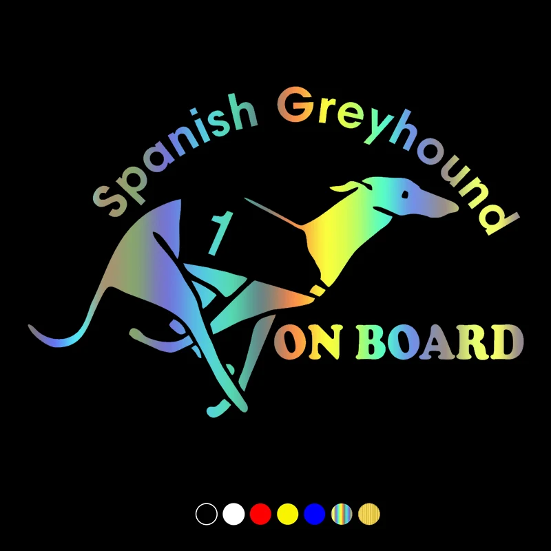 

30432# 23x15 cm car sticker English greyhound car decal waterproof stickers on car truck bumper rear window vinyl die cut