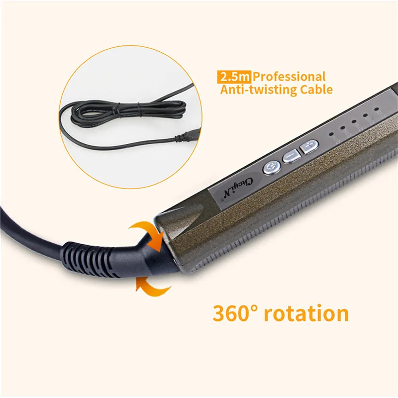 

28mm Tourmaline Ceramic Hair Curling Iron Hair Roller Curling Wand With 360 Degree Rotatable Clip Hair Curler For Dry &Wet Hair