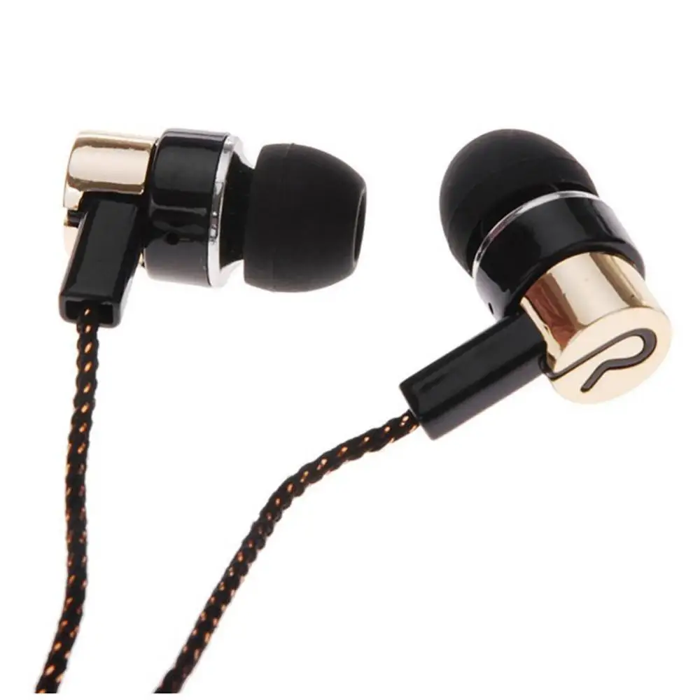 

1.2m Braided Cable Noise Isolating Stereo mega bass In-ear Wired Earphone for Samsung HTC sport earphone