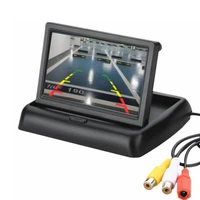 4 3 inch foldable car monitor tft lcd display back up reverse parking system for car rearview camera monitors color lcd screen