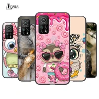 lovely animal owl silicone cover for xiaomi mi note 11 10t 10 9 9t se 8 lite pro ultra 5g phone case shell