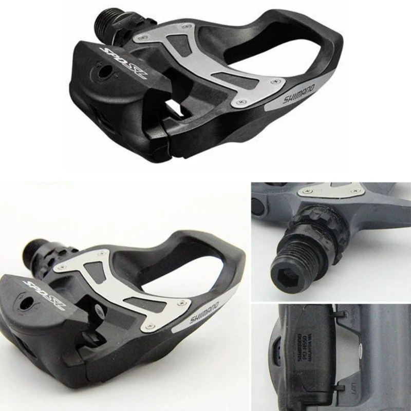 shimano Pedals SPD-SL PD-R550 Black/Silver/White Road bicycle pedals bike self-locking pedal | Спорт и развлечения
