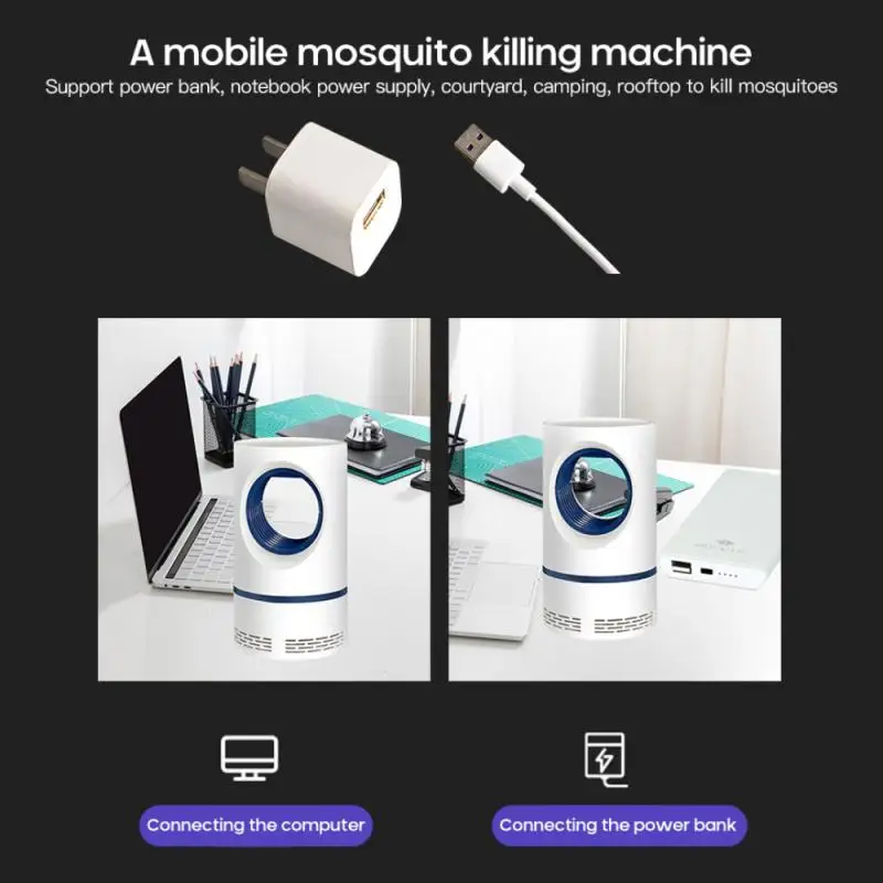 Электрическая лампа-ловушка для комаров с питанием от USB | Дом и сад