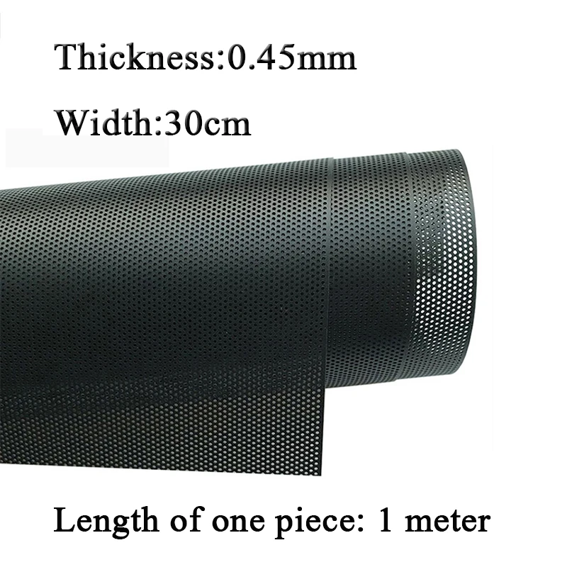 

0.45mm thickness 30*100cm DIY Computer Mesh PVC PC Case Fan Cooler Black Dust Filter network net Case Dustproof Cover Chassis