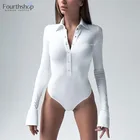 2021 модные белые топы с длинным рукавом, сексуальные боди для женщин, боди, рубашки, повседневные осенне-зимние комбинезоны, облегающие комбинезоны для женщин XL