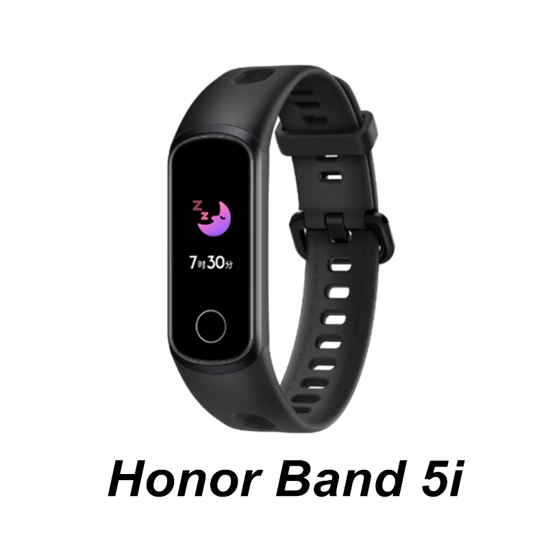 5i Black Смарт-браслет huawei Honor Band 4 0,9" Amoled цветной сенсорный дисплей для плавания Honor Band 5i Кнопка сердечного ритма сна - Цвет: 5i Black