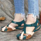 Женские сандалии, летние сандалии в римском стиле, 2021, модная обувь на платформе, женская уличная пляжная обувь для женщин, большие размеры