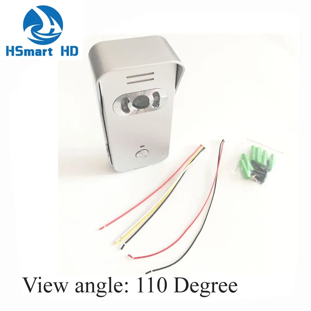 Видеодомофон с цветным ЖК дисплеем система связи 1 цвет широкий угол ночное