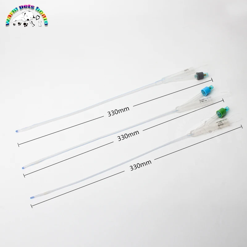 Двусторонние катетеры для собак Foley двусторонний силиконовый мочевой катетер с