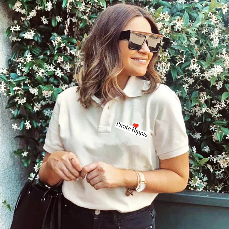 Женские футболки с вышивкой Love простые хлопковые рубашки коротким рукавом и