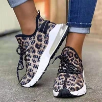 2021 woman mesh sneakers women vulcanized female lace up shoes womens round toe wedges ladies comfortable casual footwear