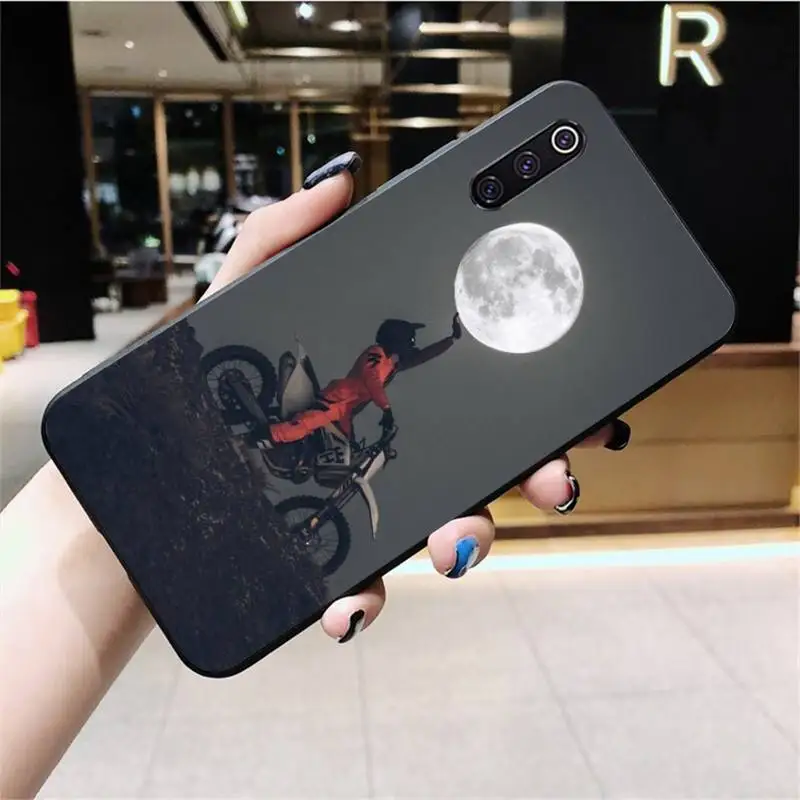 Чехол для телефона CUTEWANAN Moto Cross мотоциклетный спортивный мягкий черный Xiaomi Mi10 10Pro